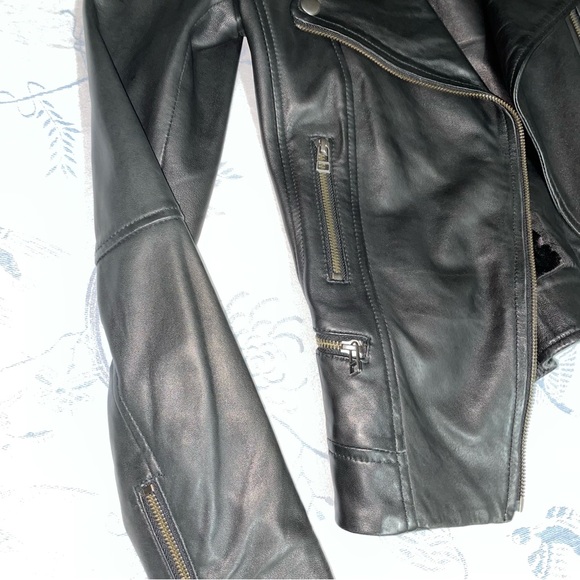 Blink | 100% Genuine Lamb Leather Moto Jacket - Picture 3 of 8